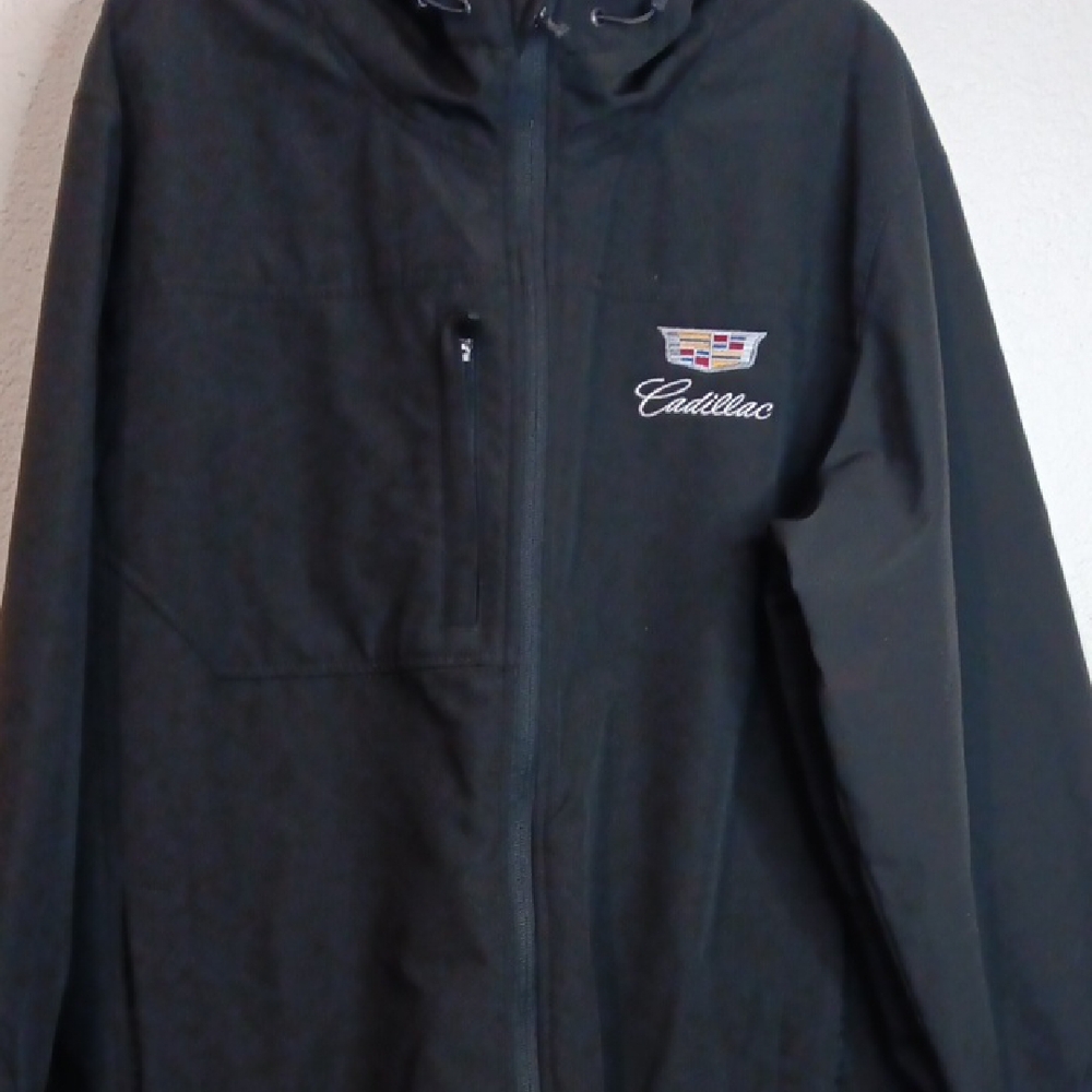 Cadillac Men's Black Windbreaker Jacket